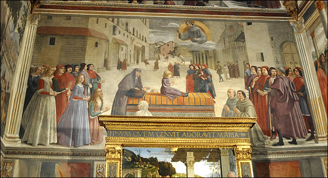 Fresque de la Chapelle Sasseti