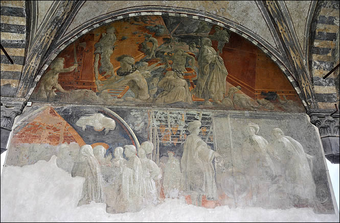 Une fresque du cloître de Santa Maria Novella