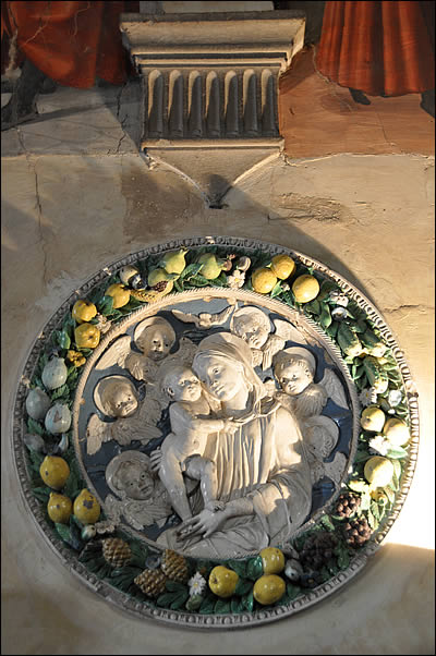 Vierge à l'enfant à l'oratoire di Buonomini di San Martino